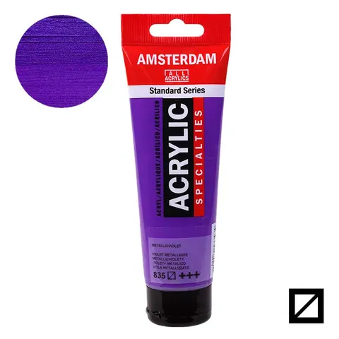 Farba akrylowa Amsterdam Acrylic 120 ml - 835 Metallic Violet