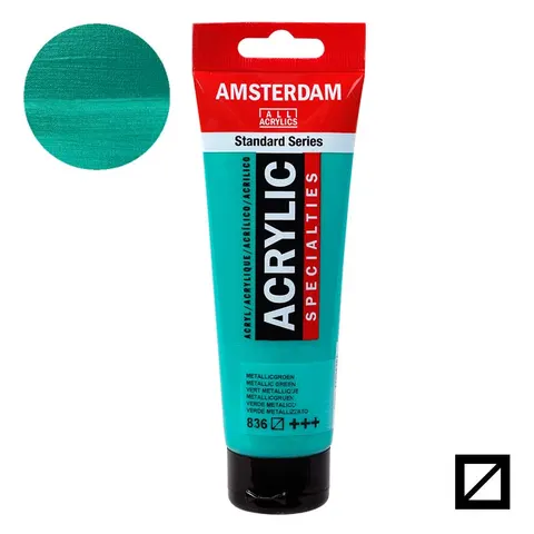 Farba akrylowa Amsterdam Acrylic 120 ml - 836 Metallic Green