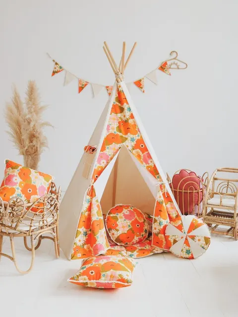 MoiMili - Namiot tipi "Picnic with flowers"