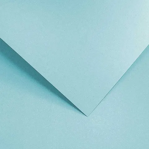 Papier ozdobny z drobinkami Mika błękitny - A4, 200 g, 20 ark.