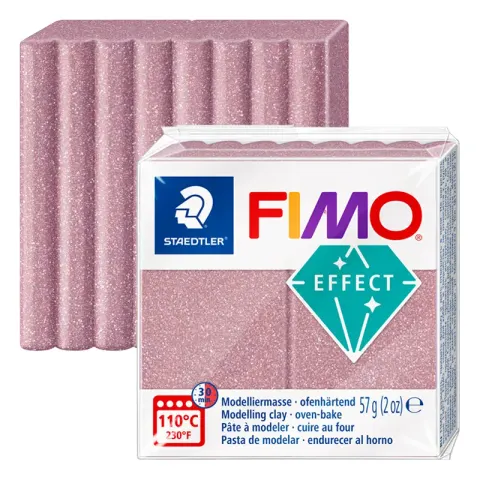 Modelina Fimo Effect Glitter 57 g - 212 Różowe złoto