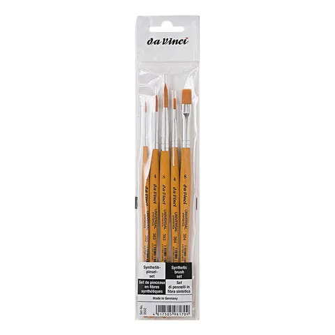 Pędzle syntetyczne da Vinci UNIVERSAL SYNTHETICS zestaw 3502 - 5 szt.
