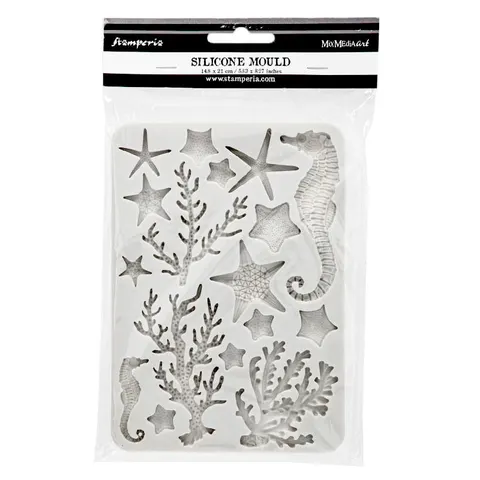 Foremka silikonowa Stamperia A5 - Sea Land corals