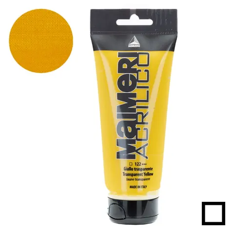 Farba akrylowa Maimeri Acrilico 200 ml - 122 Transparent yellow