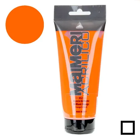 Farba akrylowa Maimeri Acrilico 200 ml - 052 Brilliant orange