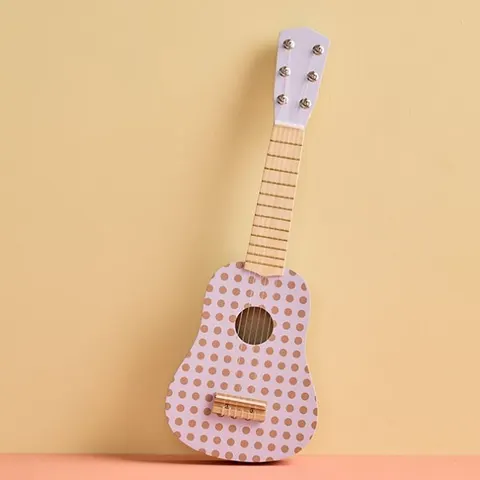 Kid's Concept - Drewniana gitara - dot lilac