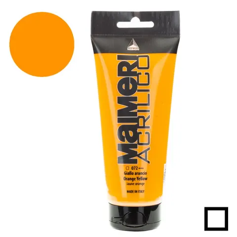 Farba akrylowa Maimeri Acrilico 200 ml - 072 Orange yellow