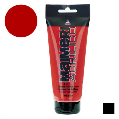 Farba akrylowa Maimeri Acrilico 200 ml - 227 Cadmium free red deep