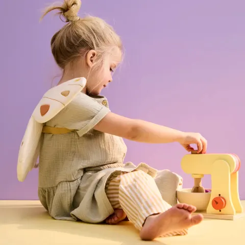 Kid's Concept - Drewniany mikser stojący, żółty KID'S HUB