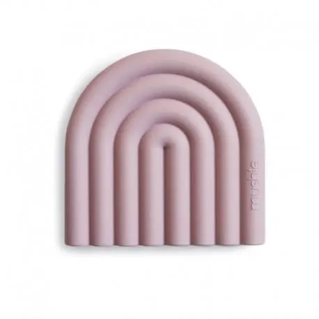MUSHIE - Gryzak silikonowy Rainbow Mauve
