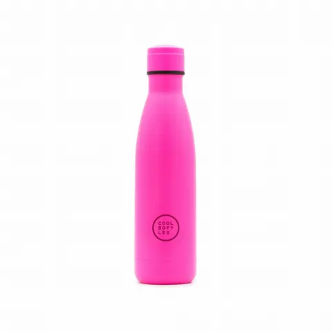 COOL BOTTLES - Butelka termiczna 500 ml Triple cool Neon Pink
