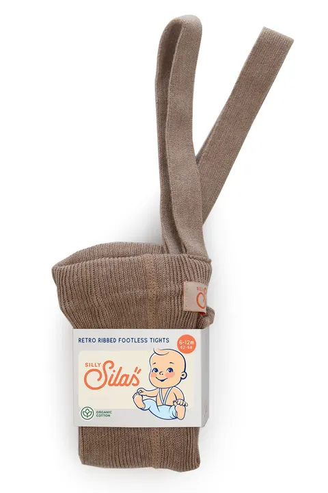 SILLY SILAS - Legginsy z szelkami w stylu vintage COCOA BLEND