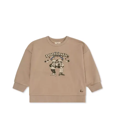 Konges Slojd - Dziecięca bluza LOU - OXFORD TAN