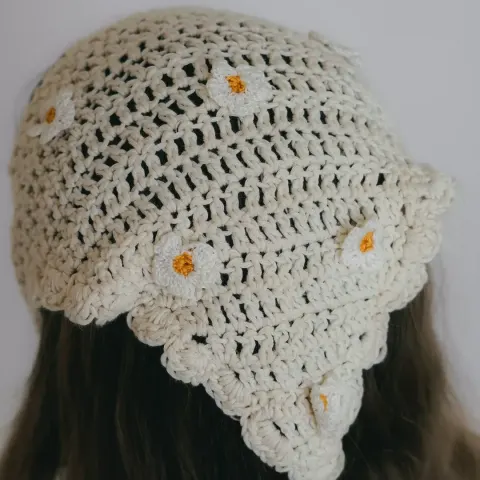 NATUREL.MINI - Bawełniana chustka na głowę – Daisy