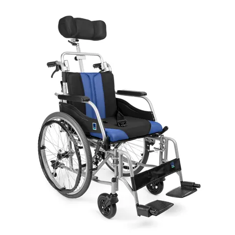 PREMIUM-TIM PLUS - Aluminiowy wózek inwalidzki z zagłówkiem
