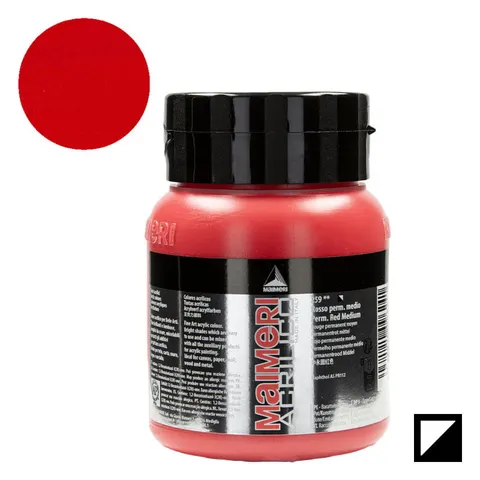 Farba akrylowa Maimeri Acrilico 500 ml - 259 Permanent red medium
