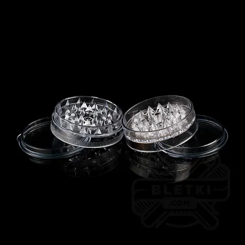 Plastikowy młynek (grinder) Buddies 60mm - 4 częściowy z magnesem (biały)