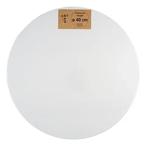 Podobrazie malarskie okrągłe Art-Ram bawełniane tondo - 40 cm