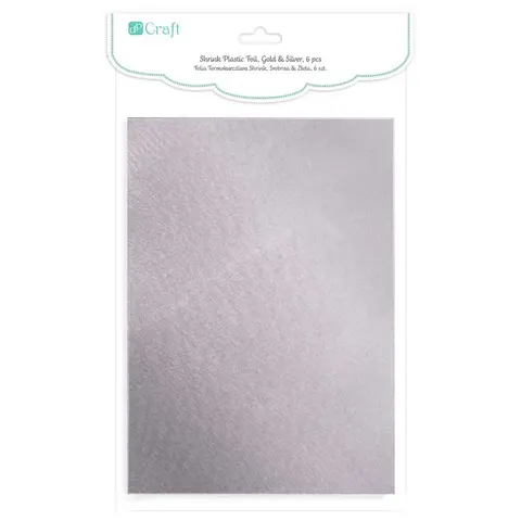Folia termokurczliwa dpCraft shrink 6 szt. złota & srebrna