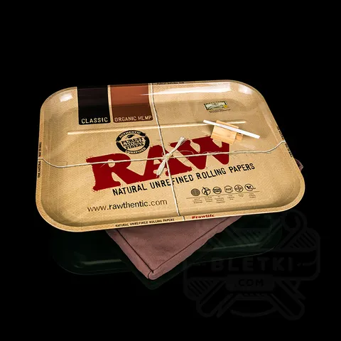 Tacka metalowa Raw XXL + poduszka typu Zafu