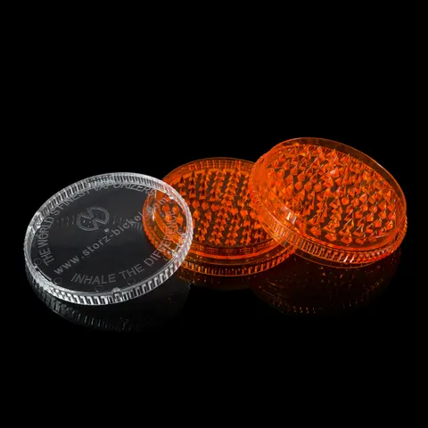 Plastikowy młynek (grinder) Storz & Bickel XL 90mm - 3 częściowy (pomarańczowy)