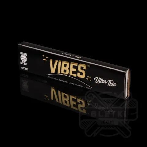 Bibułki Vibes King Size Slim Ultra Thin + ustniki papierowe
