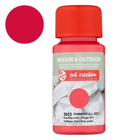 Farba Indoor & Outdoor Opaque Art Creation 50 ml - 3023 Powerfull red
