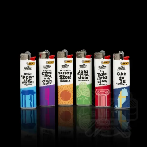 Zapalniczka BIC Slim Łamańce Językowe