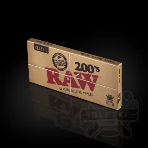 Bibułki Raw Classic King Size Slim - 200 listków