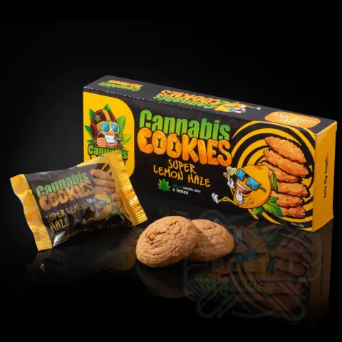 Ciasteczka konopne Cannabis Cookies CBD Lemon Haze