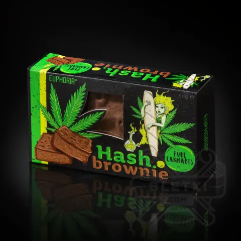 Brownie Pure Cannabis Hash ciastko konopne Euphoria ( 55 g)