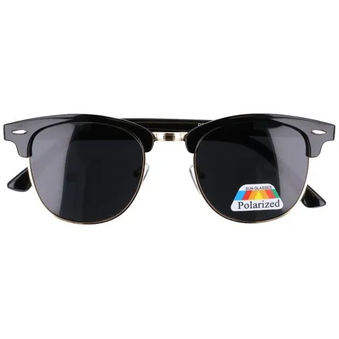 Okulary polaryzacyjne clubmaster czarne
