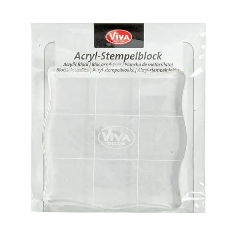 Bloczek akrylowy do stempli Viva 10 x 10 cm