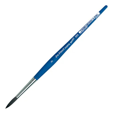 Pędzel syntetyczny da Vinci Forte Basic seria 393 - okrągły - rozm. 8
