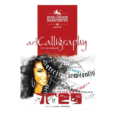 Blok do kaligrafii Koh-i-Noor artCalligraphy - A5, 140 g, 25 ark.
