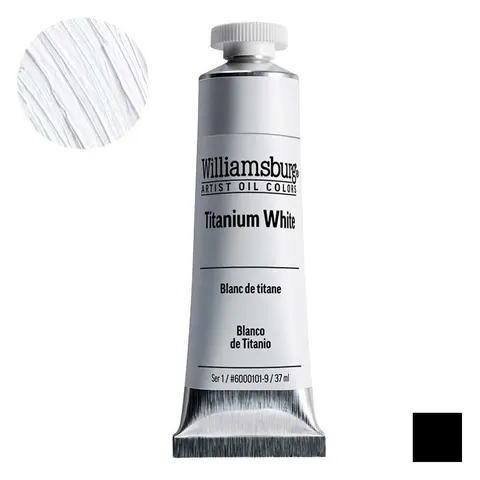 Farba olejna Williamsburg Artist Oil Colors 37 ml - 0101 Titanium White