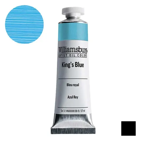 Farba olejna Williamsburg Artist Oil Colors 37 ml - 0813 King's Blue