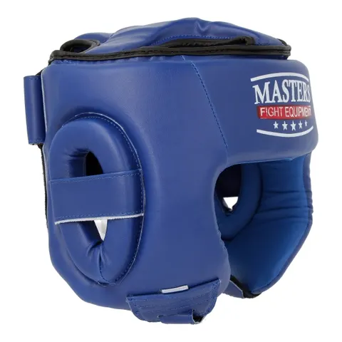 Kask bokserski niebieski S