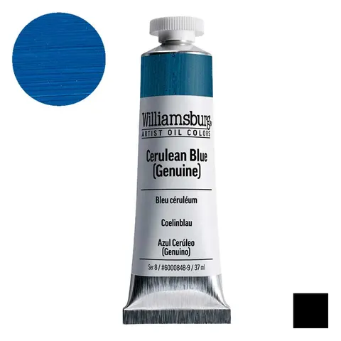Farba olejna Williamsburg Artist Oil Colors 37 ml - 0848 Cerulean Blue (Genuine)