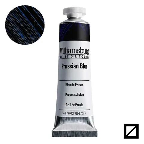 Farba olejna Williamsburg Artist Oil Colors 37 ml - 0982 Prussian Blue