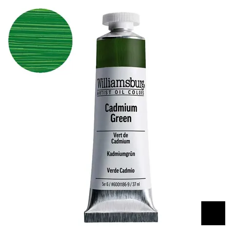 Farba olejna Williamsburg Artist Oil Colors 37 ml - 1186 Cadmium Green