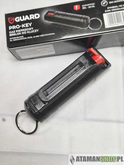 Gaz pieprzowy 20 ml żel + zbijak szyb brelok