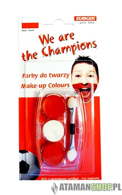 Farbki do malowania twarzy Polska kibic
