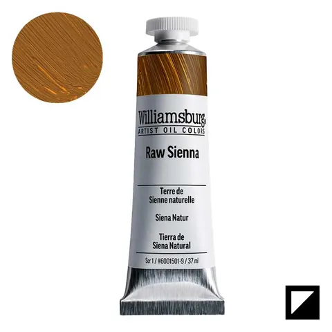 Farba olejna Williamsburg Artist Oil Colors 37 ml - 1501 Raw Sienna