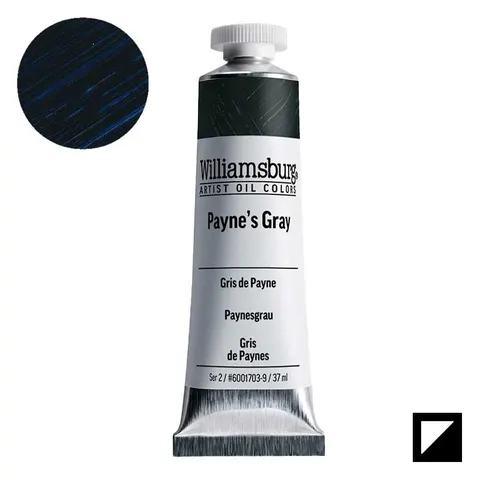 Farba olejna Williamsburg Artist Oil Colors 37 ml - 1703 Payne's Grey