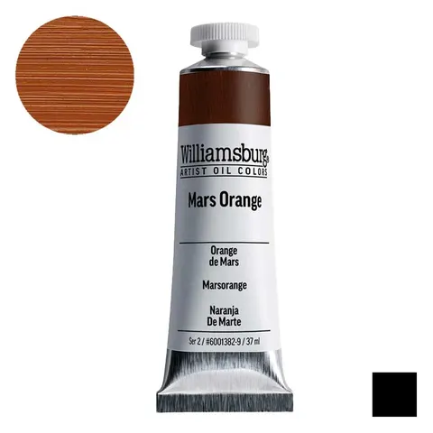 Farba olejna Williamsburg Artist Oil Colors 37 ml - 1382 Mars Orange