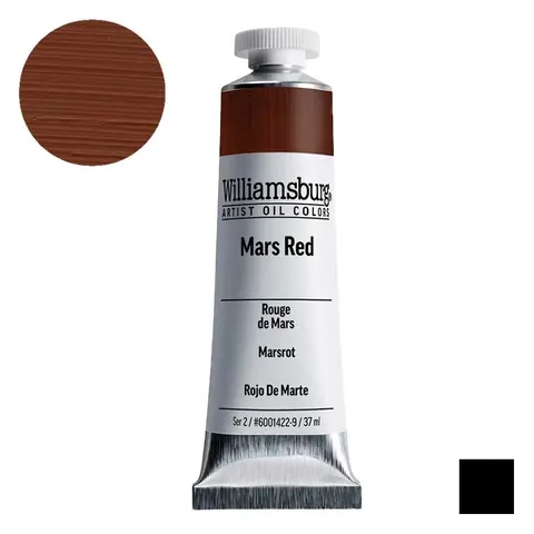 Farba olejna Williamsburg Artist Oil Colors 37 ml - 1422 Mars Red
