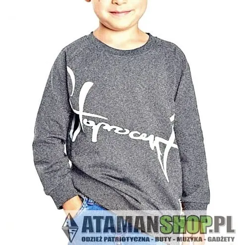 Bluza dziecięca BBKID DOWNHILL MELANGE 7Y szara melanż