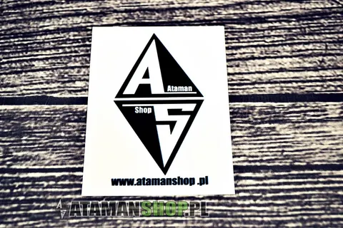 Vlepka naklejka AtamanShop klasyk czarno biała