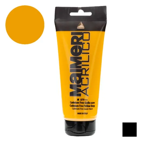 Farba akrylowa Maimeri Acrilico 200 ml - 079 Cadmium free yellow deep